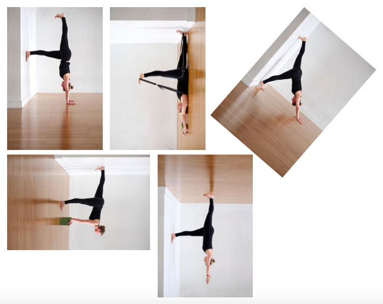 Handstand in Different Relationships to Gravity