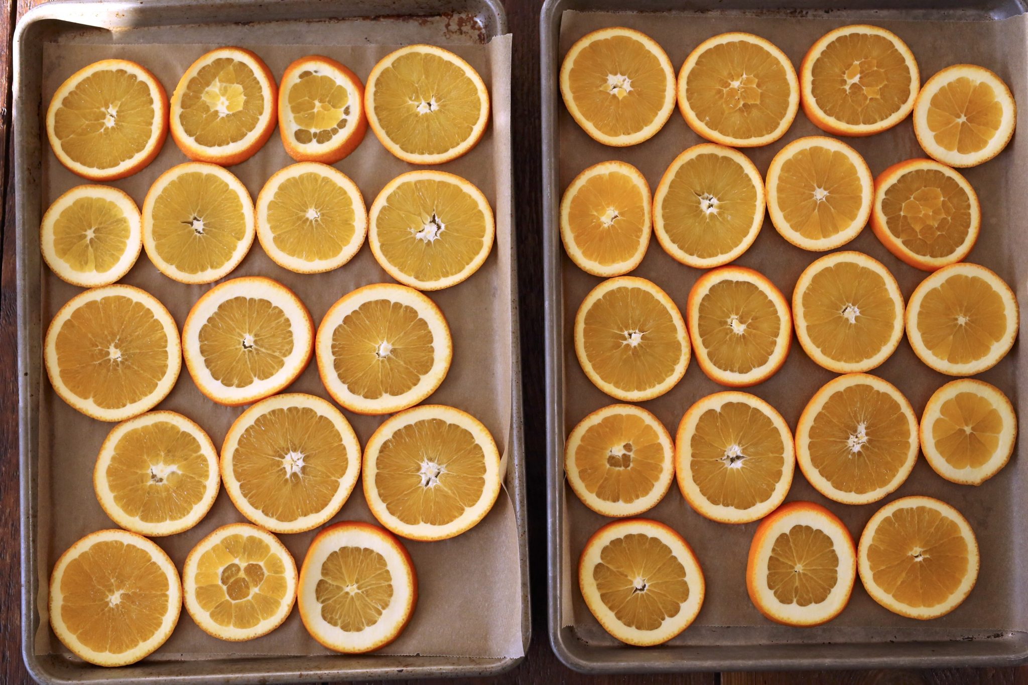 slice oranges dried orange garland