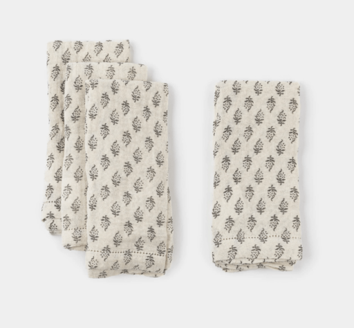 printed floral napkins