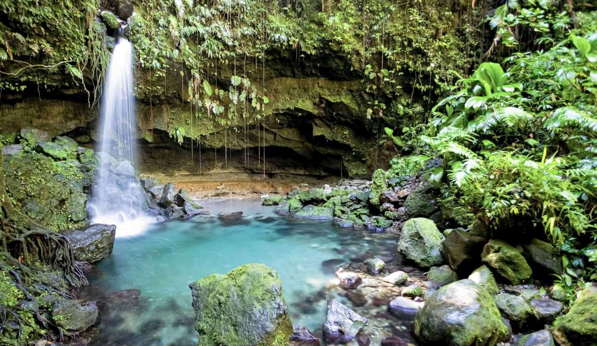 waterfall in Dominica