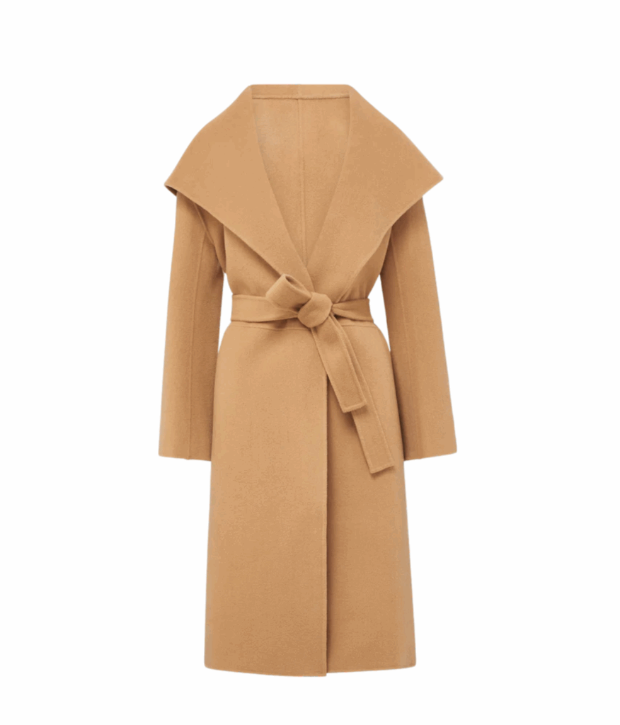 Cashmere Coat in Camel