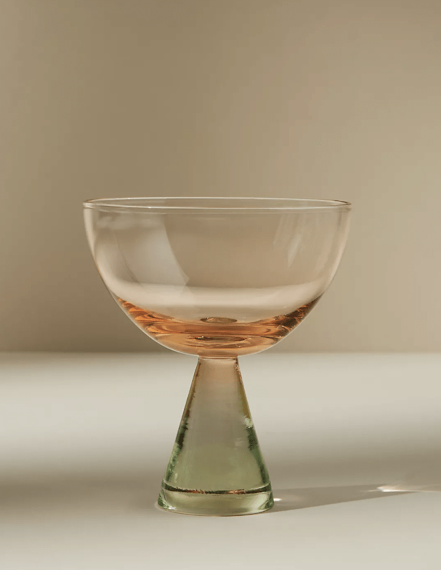 Peach Coupe Glasses
