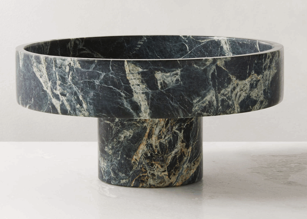 Green Marble Fruit Bowl