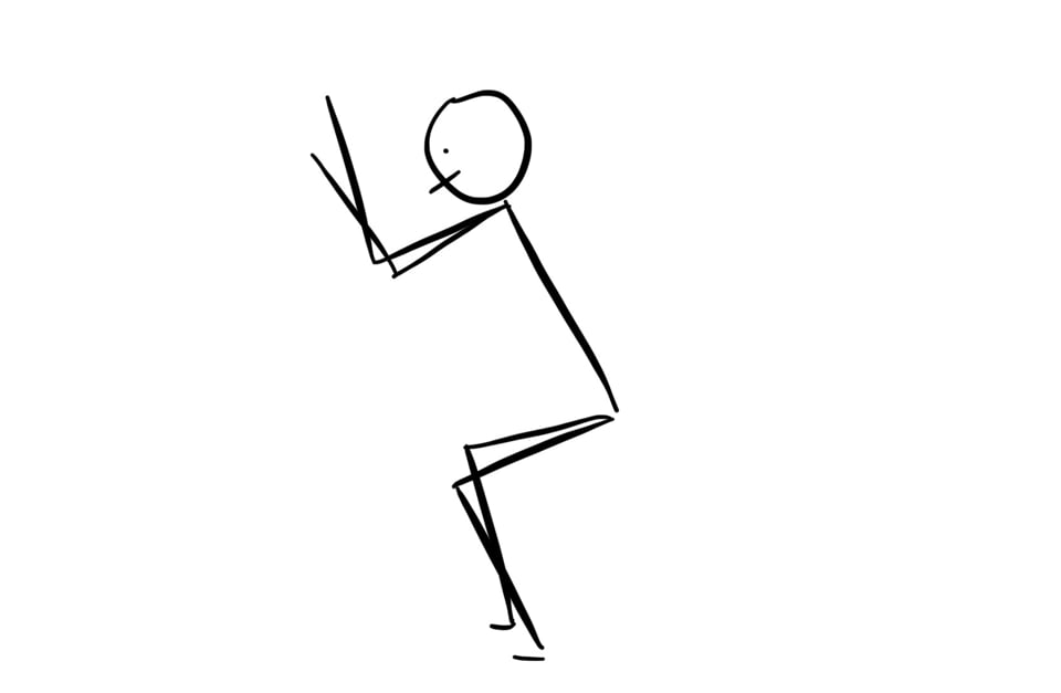 Shoulders + Ankles for Eagle Pose